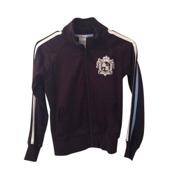 Old Navy Blazer Track Jacket Brown Stripe XSmall - Picture 1 of 4